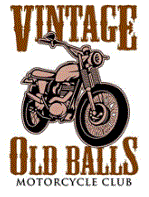 Vintage Old balls motorcycle - pocket size