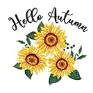 Hello Autumn Sunflowers