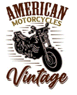 American motorcycles vintage - pocket size