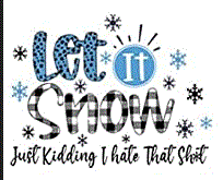 Let it Snow, Just kidding I hate that Sh*t