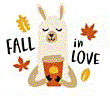 Fall in love Llama