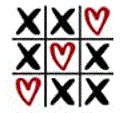 tic-tac-toe, hearts