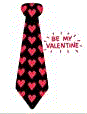 Tie, "be my valentine